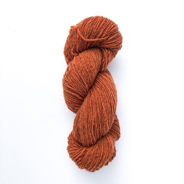 Meadow Rustic Sport yarn Flora Adora Fibers Pumpkin Latte 